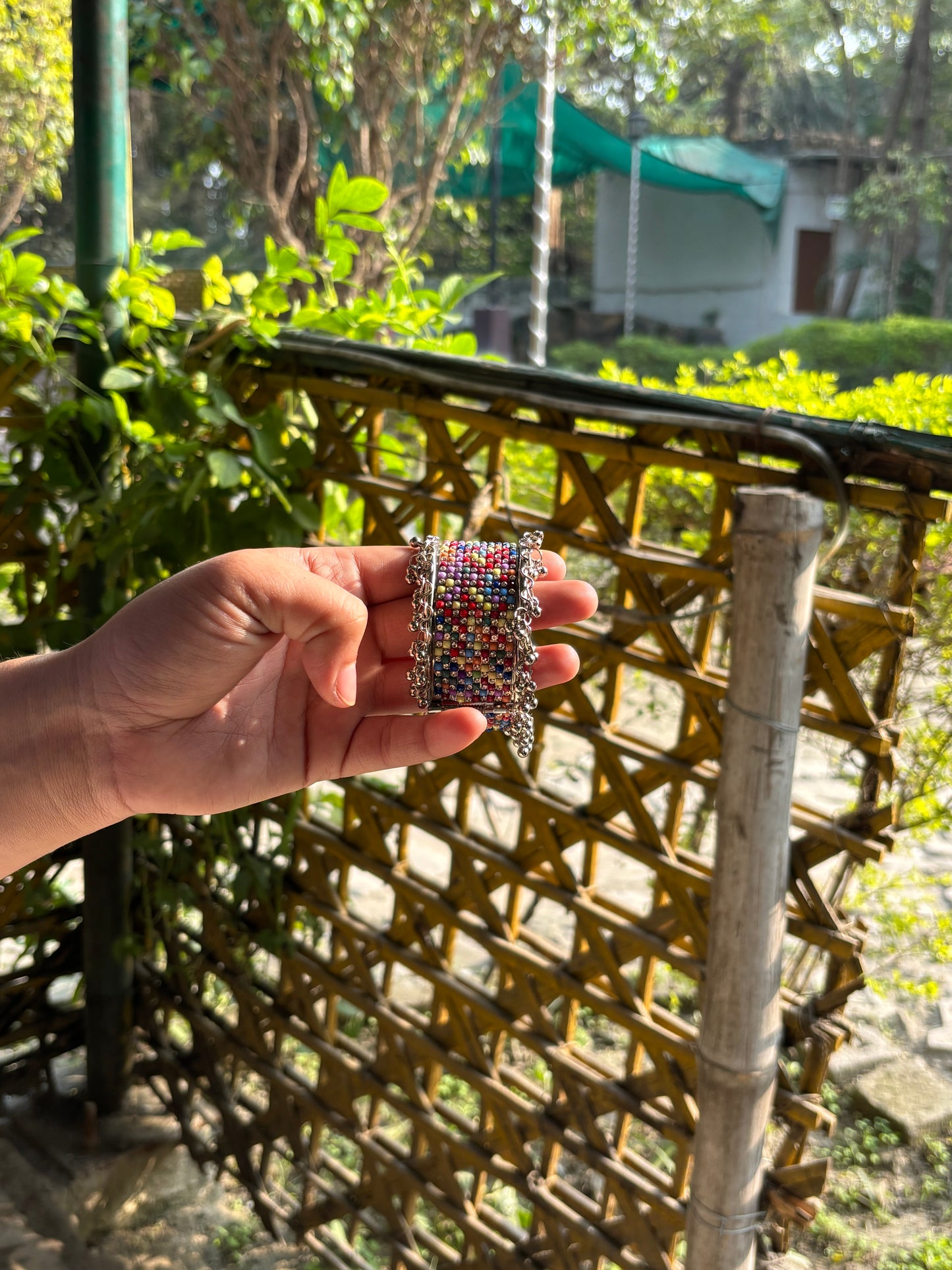 Rangrez Silver Cuff Freesize Bracelet