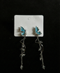 Midnight Teal Butterfly Earring