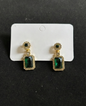 Emerald Elegance Drops Earring