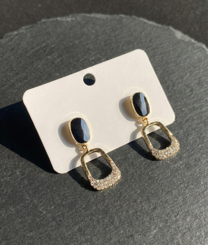 Black Gold Radiance Earrings