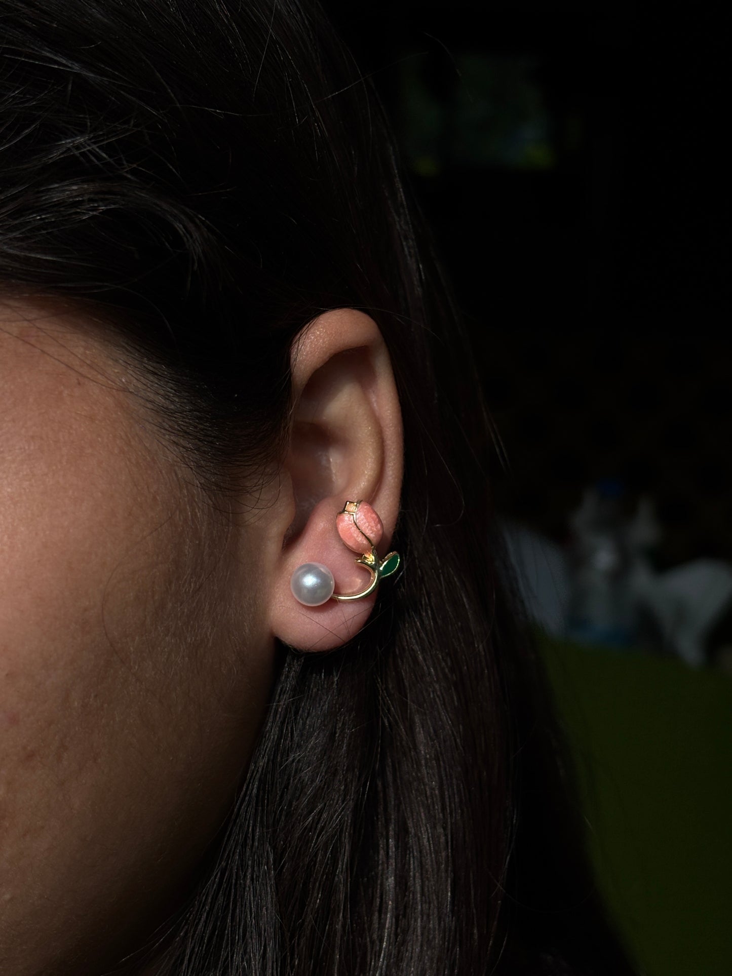 Floral Rosebud Studs/ Earring