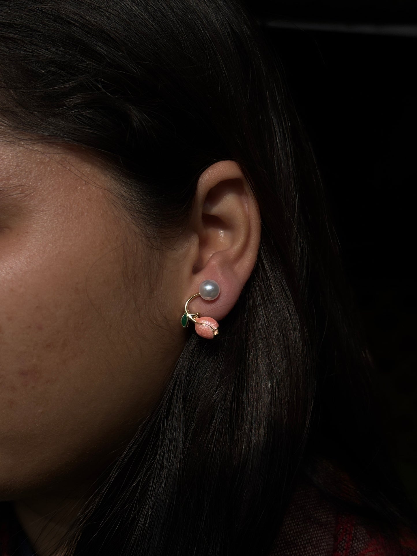 Floral Rosebud Studs/ Earring