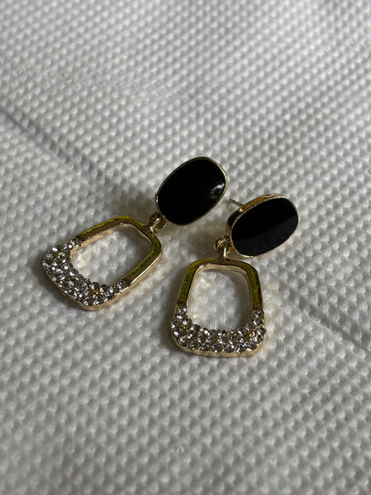 Black Gold Radiance Earrings