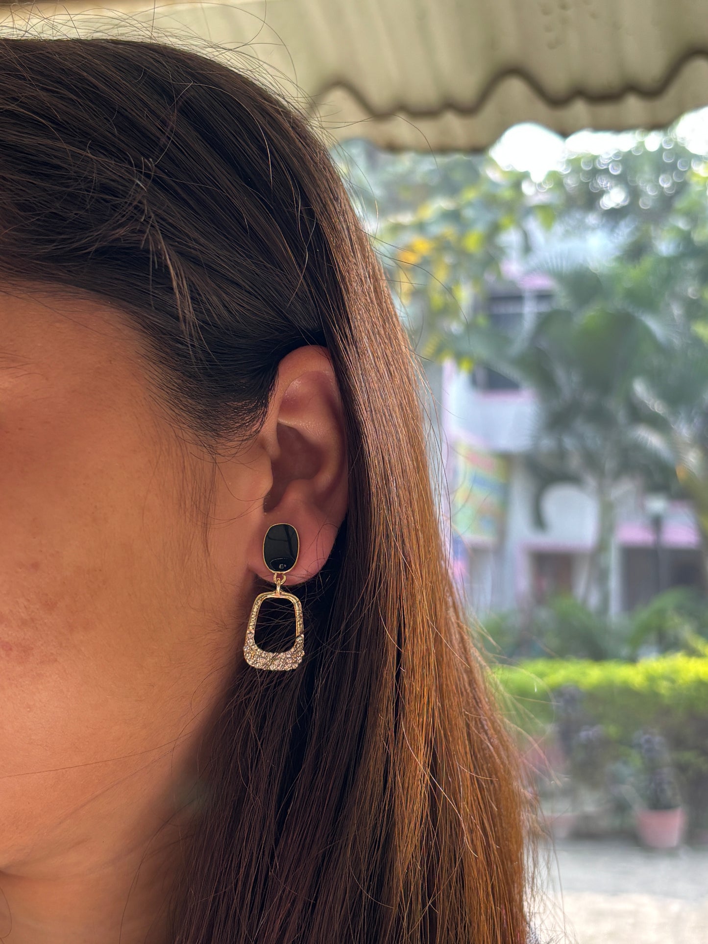 Black Gold Radiance Earrings